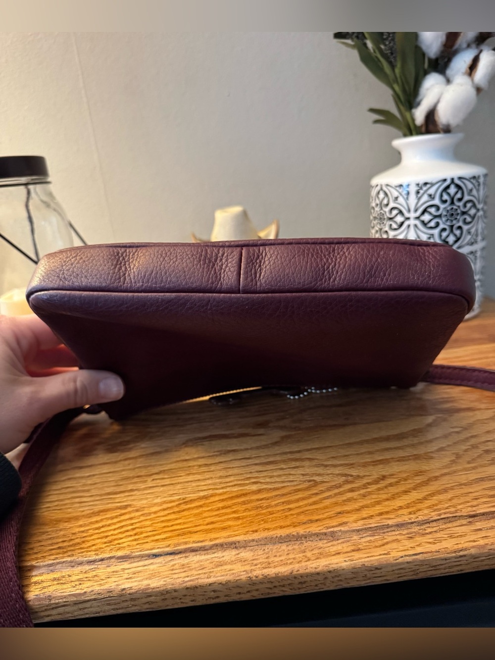 Fossil Women's Crossbody Bag - Burgundy - Picture 3 of 5